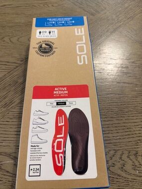 Active Medium Insoles - Red/Black